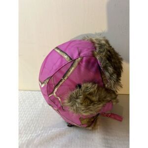 Realtree Hot Shot trapper‎ flapper hat adult s/m purple camo